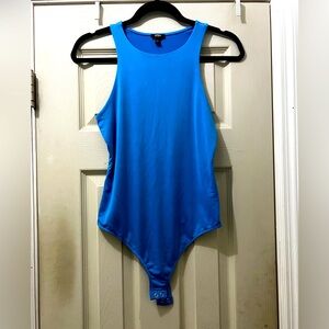 Vibrant Blue Sleeveless Bodysuit